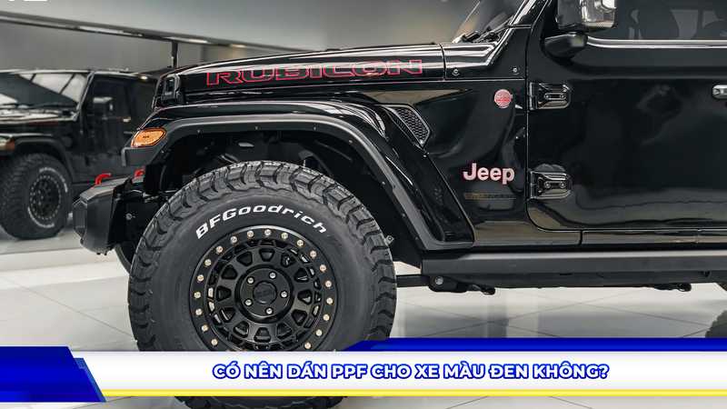 Có nên dán PPF cho xe màu đen không?